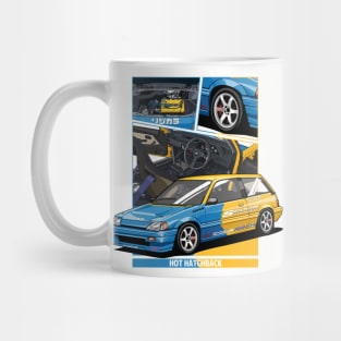 Modern Expressive Dual Tone hatchback modification Mug